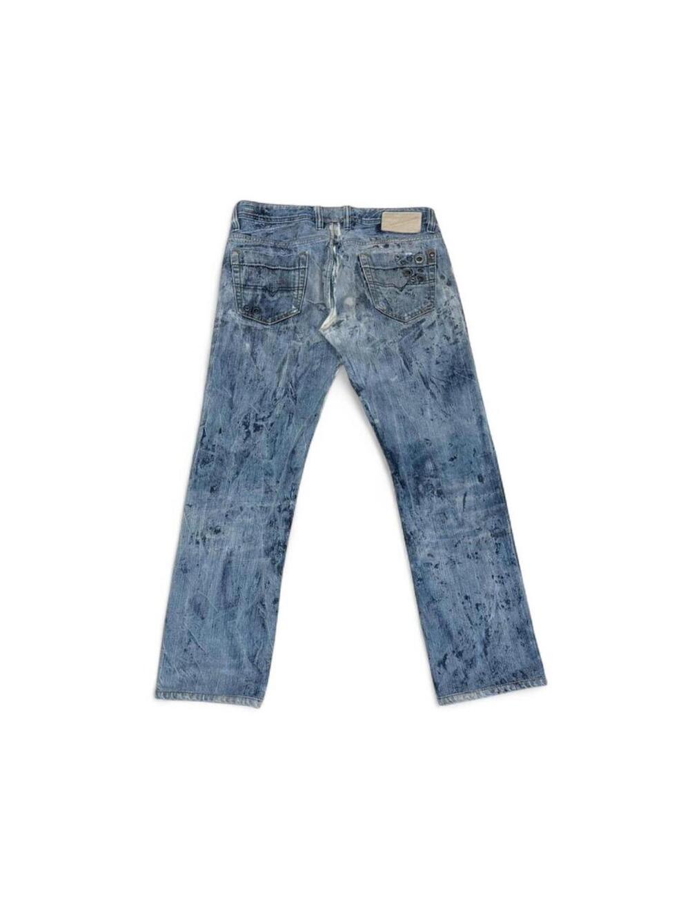 Diesel Viker vintage style stud detailing denim jeans